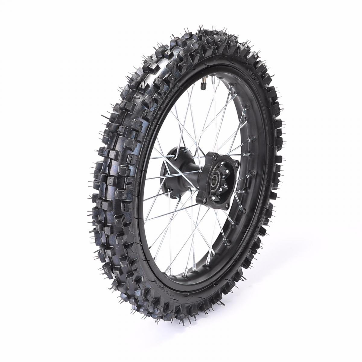 FRONT WHEEL 14 PIT BIKE 15MM AXLE 60/100-14 SDG 4 BOLT DISC BRAKE