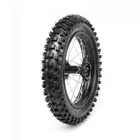 REAR WHEEL 14 PIT BIKE 15MM AXLE, 14-90/100