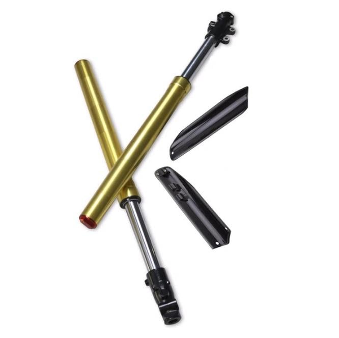 PIT BIKE FORKS 45/48MM UNIVERSAL, 15MM SPINDLE, 735MM