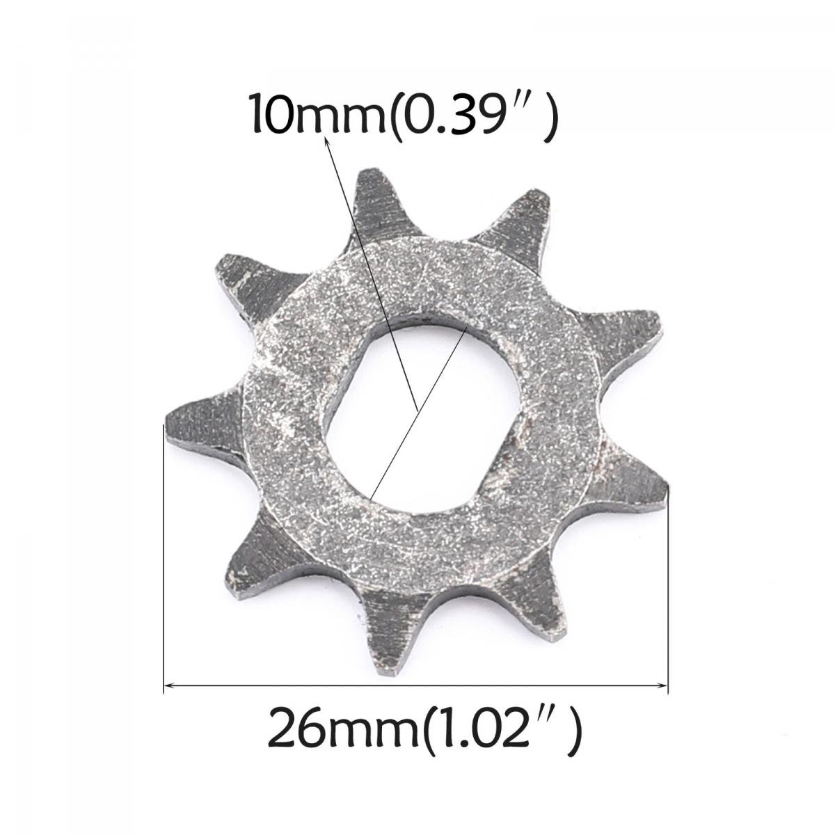 9T SPROCKET FOR 1800W 48V ELECTRIC MOTOR, TO FIT 44-8800 MOTOR KIT, T8F CHAIN