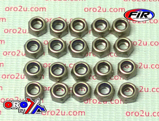 NYLOC NUT M6 SS 20/PACK, STAINLESS STEEL