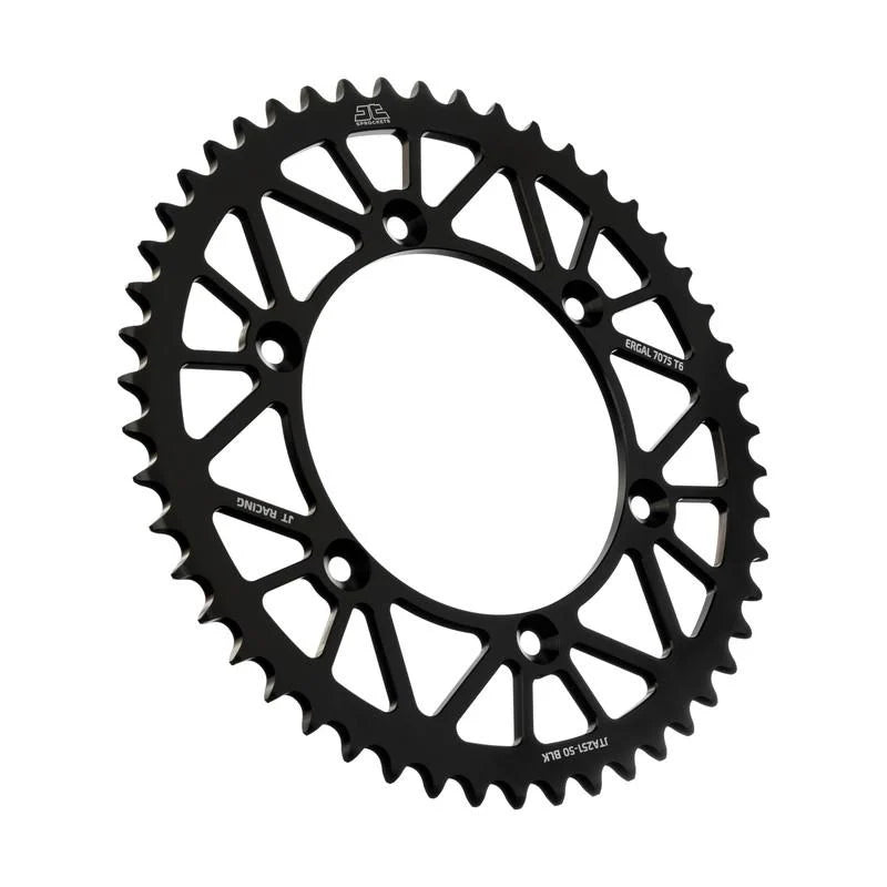 REAR SPROCKET ALLOY BLACK 251, JTA251.47BLK 7075-T6 Aluminium, SR251-47