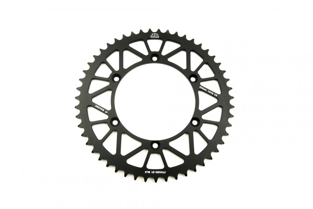 REAR SPROCKET ALLOY BLACK 460, JTA460.51BLK 7075-T6 Aluminium