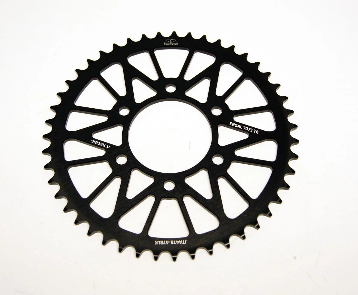 REAR SPROCKET JTA478.49BLK ALLOY, CHAIN 520 (7075-T6 Aluminium)