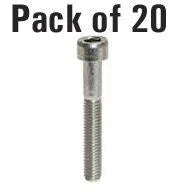 PK/20 M6x40 SS ALLEN CAP, STAINLESS STEEL SCREW