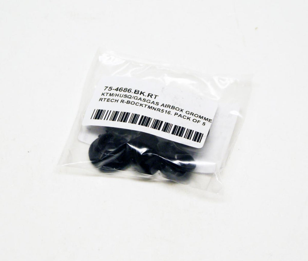 KTM/HUSQ/GASGAS AIRBOX GROMMETS, RTECH R-BOCKTMNR516. PACK OF 5