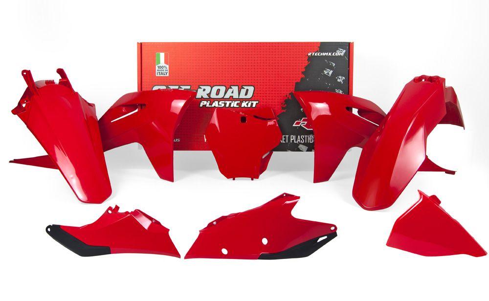 PLASTIC KIT/6 2021-23 MC/MCF/EX/EXF RED, RTECH R-KITGAS-RG0-599, GASGAS