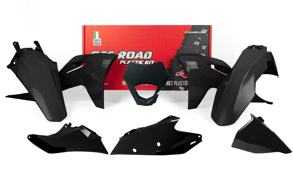 PLASTIC KIT/6 2021-23 EC-ECF RED, RTECH R-KITGAS-RG0-521, GASGAS, WITH HEADLIGHT COWL