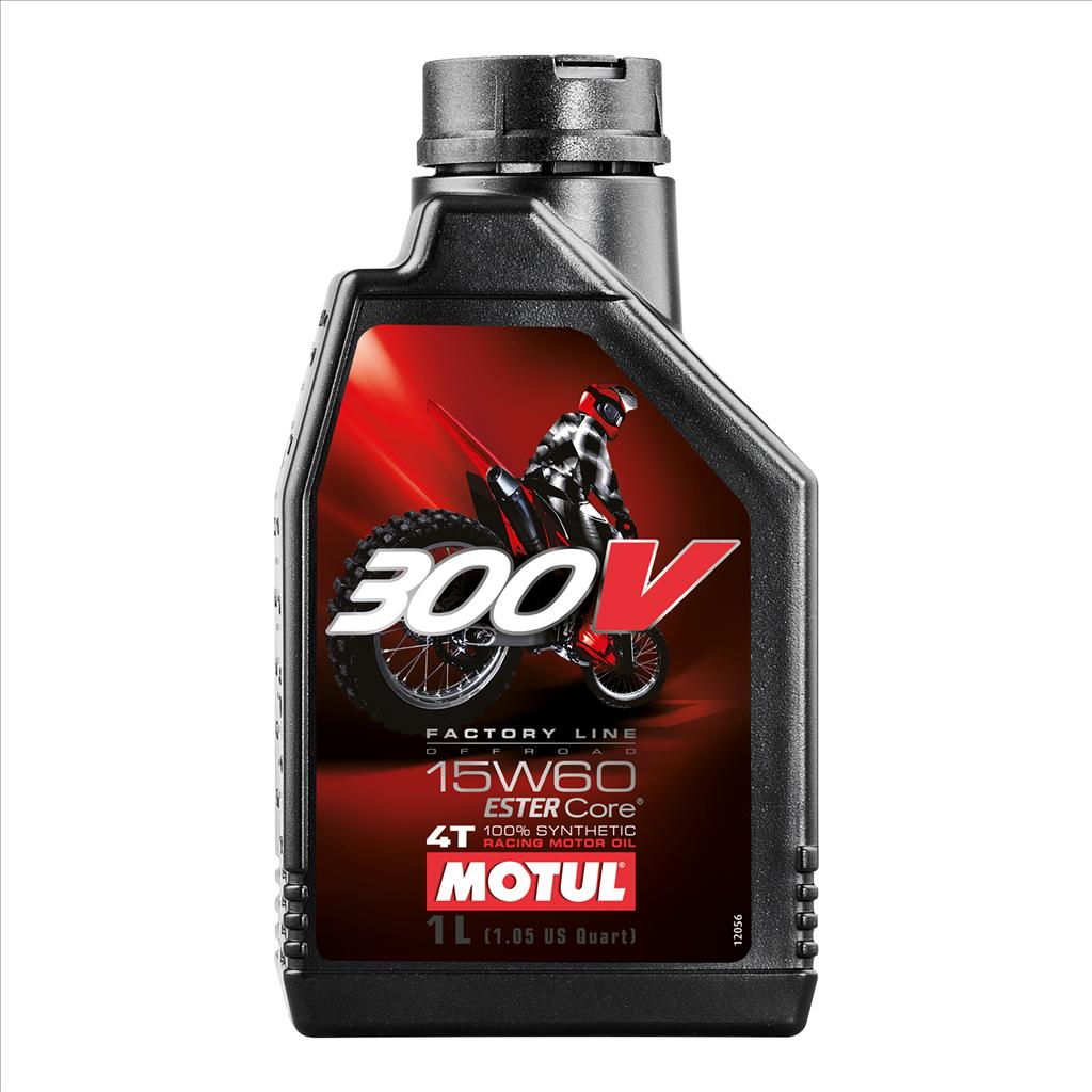 300V FL OFF ROAD 15W60 1 Litre, MOTUL 450044, BOX=12, Motorcycle, 100% SYNTHETIC