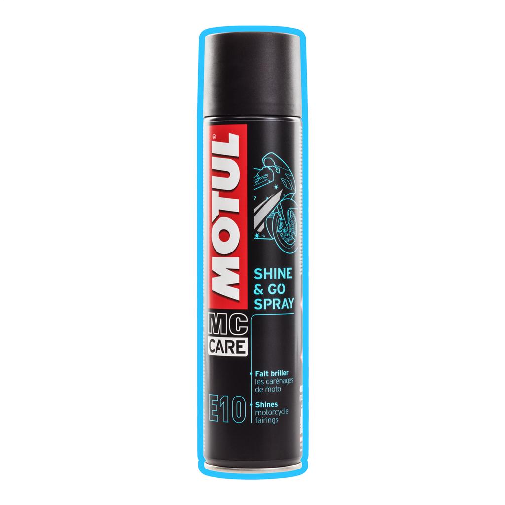 E10 SHINE & GO SPRAY 400ml, MOTUL 450146, BOX=12