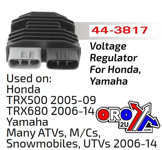 VOLTAGE REGULATOR RECTIFIER 06-14 HONDA TRX680FA FGA YAMAHA GRIZZLY 550 700 EPS 1D7-81960-01-00