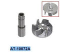 WP SHAFT + IMPELLER, BRONCO AT-10072A KFX450R 2008-2014, 59256-0003, 13107-0826