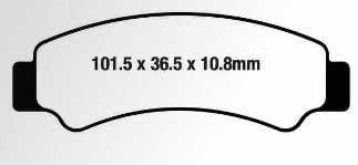 BRAKE PADS FULL METAL HD FRONT [FA726], MX-D EXTREME