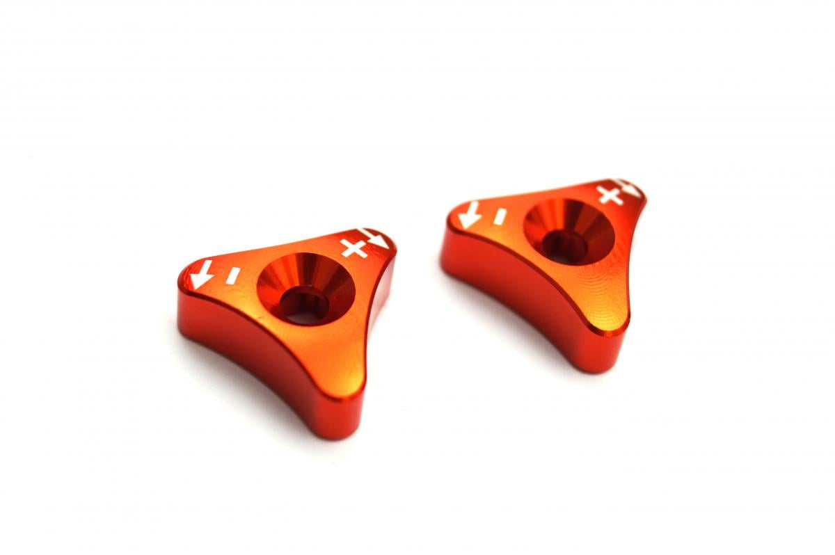KTM FORK ADJUSTER CNC ALLOY, FIR ASOT-378, ORANGE CNC, R14062