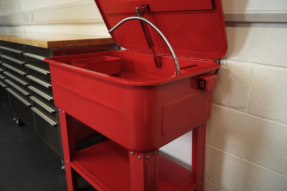 PARTS WASHER / BENCH 20GL, 20 GALLON / ENGINE CLEANER WASHER, RED
