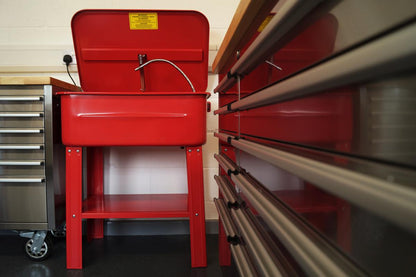 PARTS WASHER / BENCH 20GL, 20 GALLON / ENGINE CLEANER WASHER, RED