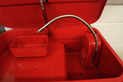 PARTS WASHER / BENCH 20GL, 20 GALLON / ENGINE CLEANER WASHER, RED