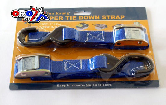TIE DOWN 1 inch x 6ft 500KGS BLUE
