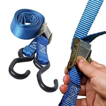 TIE DOWN 1 inch x 6ft 500KGS BLUE