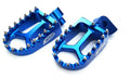 FOOT PEGS BLUE FANTIC/YAMAHA, FIR ASF-04, CNC ALLOY, 17D-27411-00-00, 17D-27421-00-00