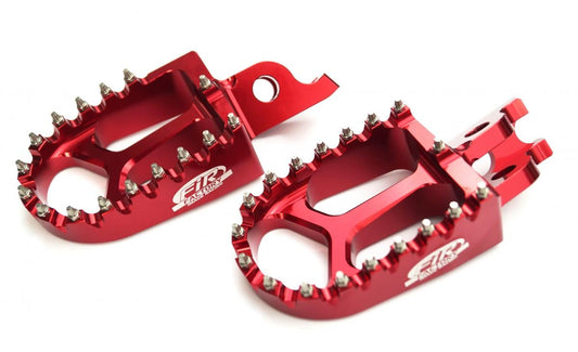 FOOT PEGS RED HONDA CR CRF, FIR ASF-01, CNC ALLOY