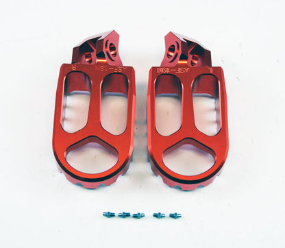 FOOT PEGS ORANGE GASGAS/HUSQVARNA/KTM, FIR ASF-19, CNC ALLOY