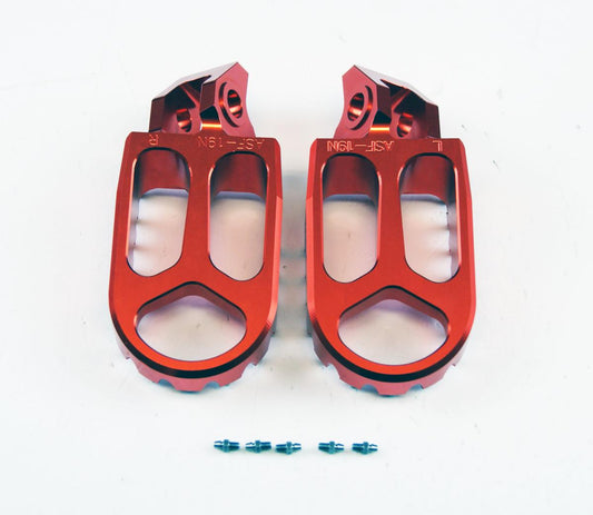 FOOT PEGS ORANGE GASGAS/HUSQVARNA/KTM, FIR ASF-19, CNC ALLOY