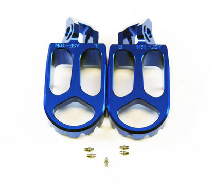 FOOT PEGS BLUE GASGAS/HUSQVARNA/KTM, FIR ASF-19, CNC ALLOY