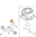 EXHAUST GASKET KTM SX/XC 50 09-22, ATHENA S410270012023 GAS GAS MC 50