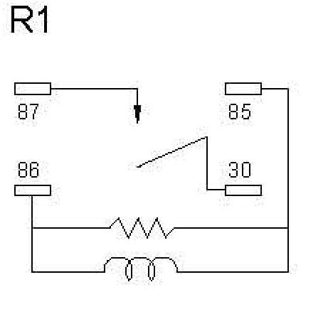 RELAY UNIT 4 PIN. 12 VDC UP-01556