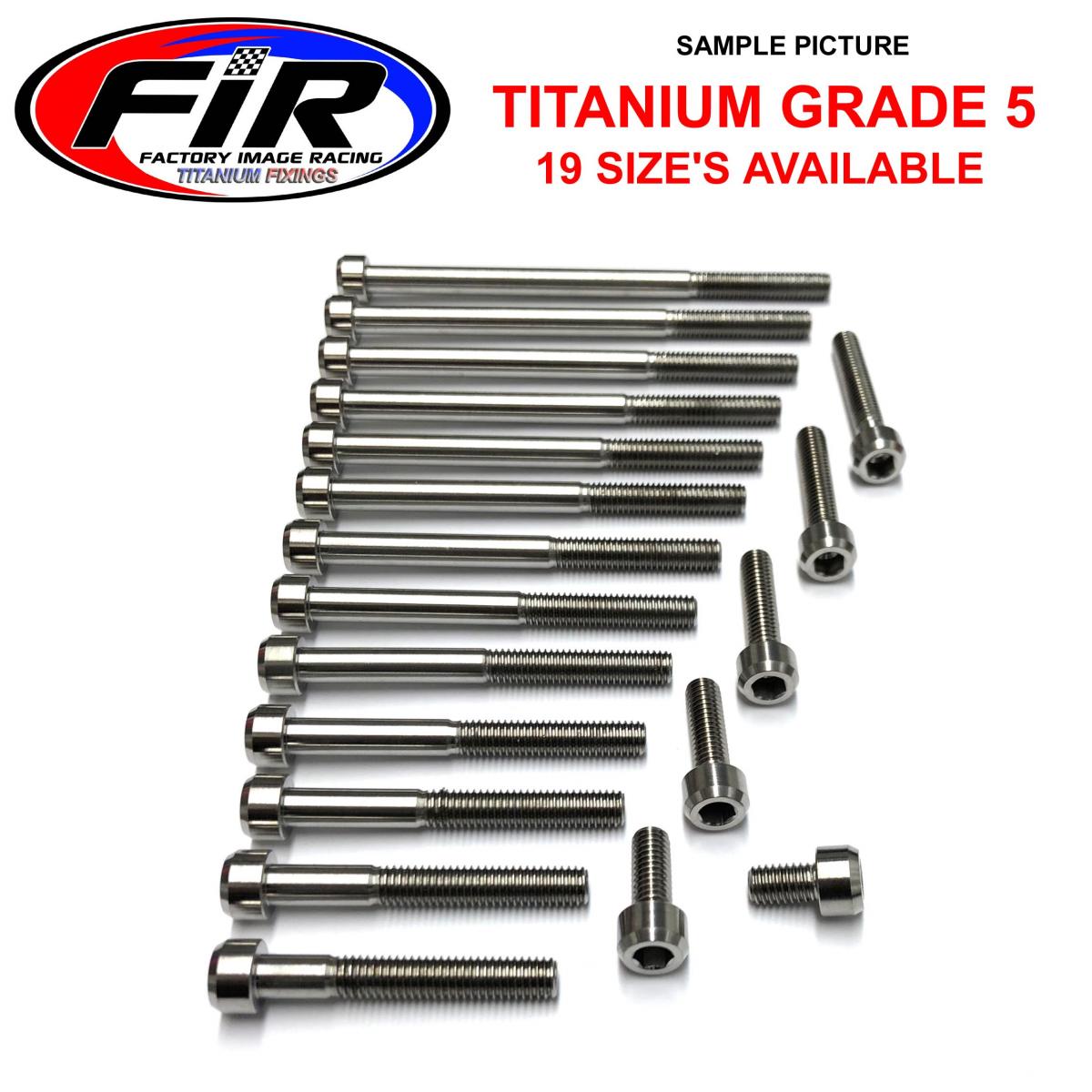 TITANIUM ALLEN BOLT M6x20, GRADE 5 TI - PACK OF 2