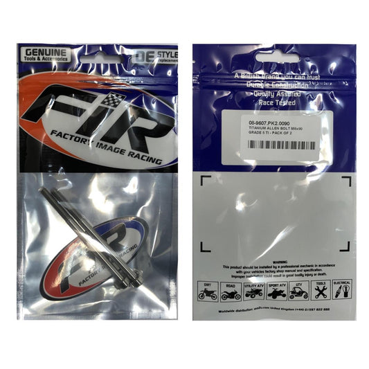 TITANIUM ALLEN BOLT M6x90, GRADE 5 TI - PACK OF 2