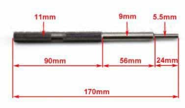 VALVE GUIDE DRIVER SET 5 & 5.5mm