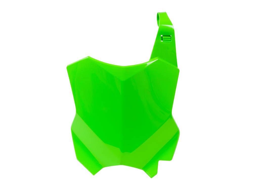 FRONT PLATE 2016-25 KX450F, NEON GREEN RTECH R-TBKXFVF0016