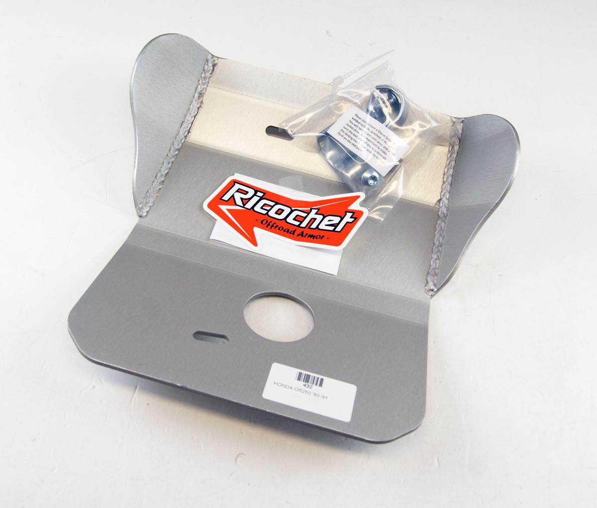 SKID PLATE HD ALUMINIUM ENDURO 90-91 HONDA CR 250, 432 RICOCHET