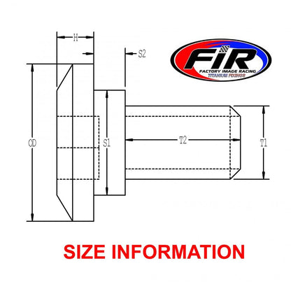 TI GR5 BOLTS DISC HONDA KIT/5, TITANIUM FRONT OR REAR KIT, / FIR BRAND