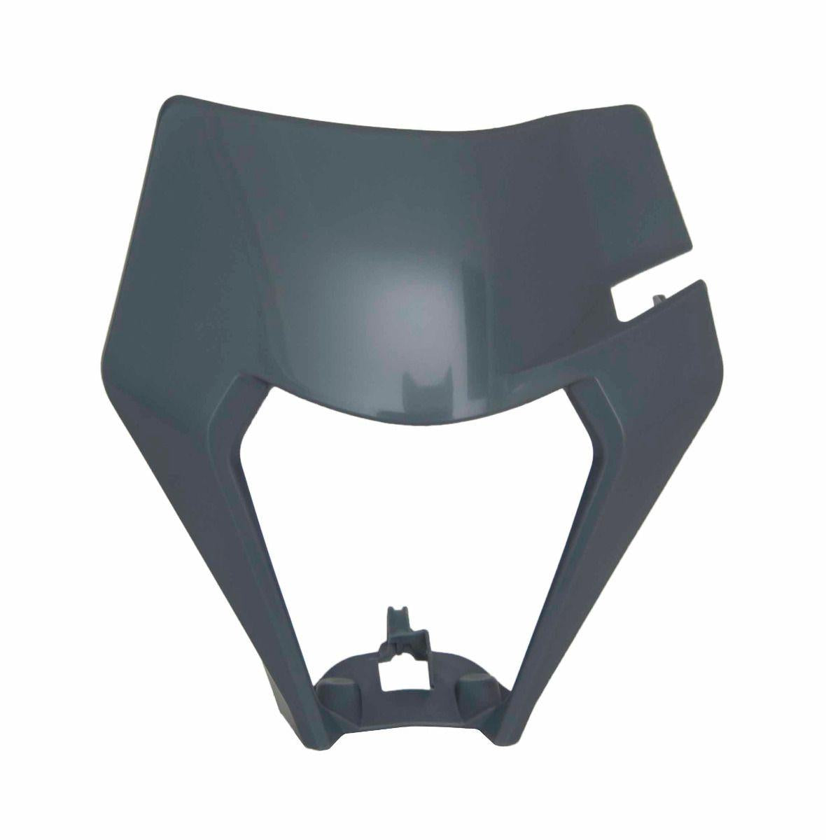 FRONT HEADLIGHT 2020-23 KTM QUANTUM GREY, RTECH R-MASKKTMGR20