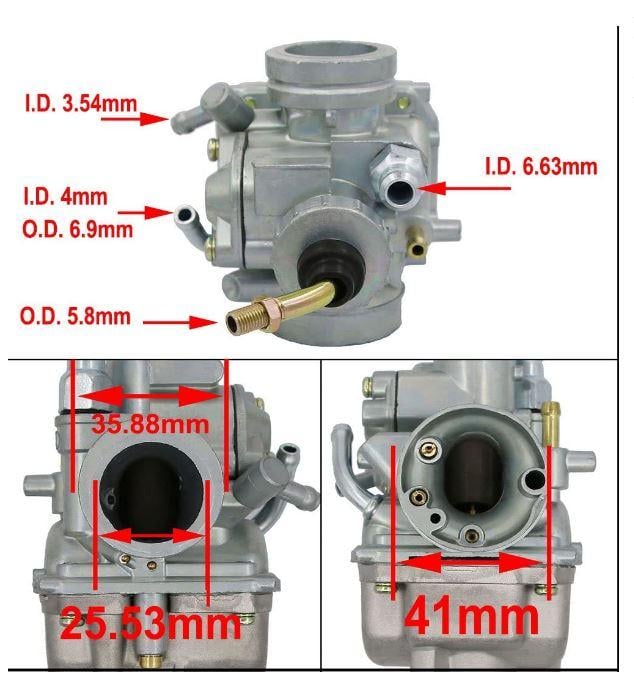 CARBURETOR ASSEMBLY YAMAHA TTR125 E L LE 2000 - 2007