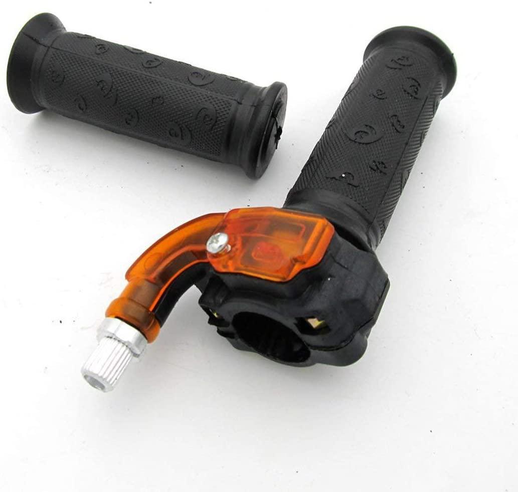 THROTTLE MINI GRIP SET, Handle Grip Throttle Clamp 49cc Pocket Bike Mini Moto Quads Twist Throttle Accelerator Grip