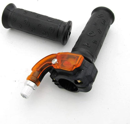 THROTTLE MINI GRIP SET, Handle Grip Throttle Clamp 49cc Pocket Bike Mini Moto Quads Twist Throttle Accelerator Grip
