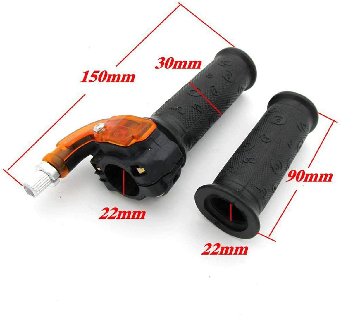 THROTTLE MINI GRIP SET, Handle Grip Throttle Clamp 49cc Pocket Bike Mini Moto Quads Twist Throttle Accelerator Grip