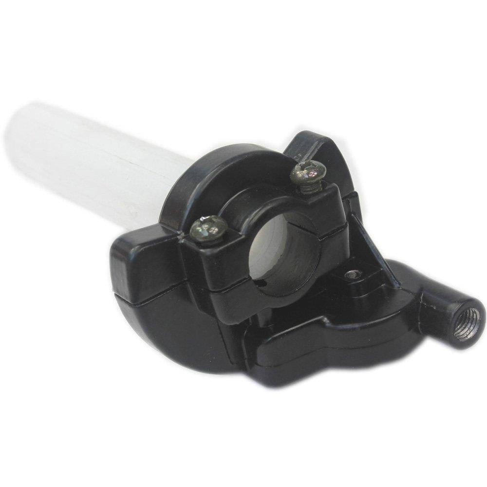 THROTTLE TWISTGRIP + CABLE UNIVERSAL ALUMINIUM THROTTLE CLAMP RACING ALLOY