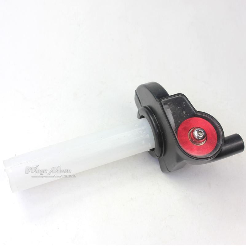 THROTTLE TWISTGRIP + CABLE UNIVERSAL ALUMINIUM THROTTLE CLAMP RACING ALLOY