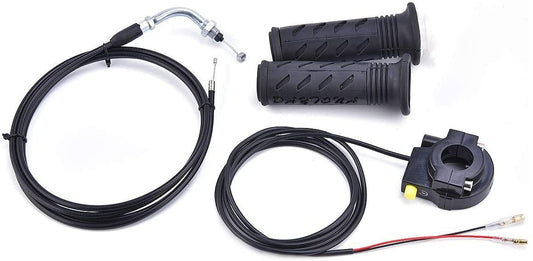 THROTTLE TWISTGRIP ASSY GRIPS + CABLE.