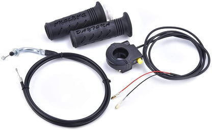 THROTTLE TWISTGRIP ASSY GRIPS + CABLE.