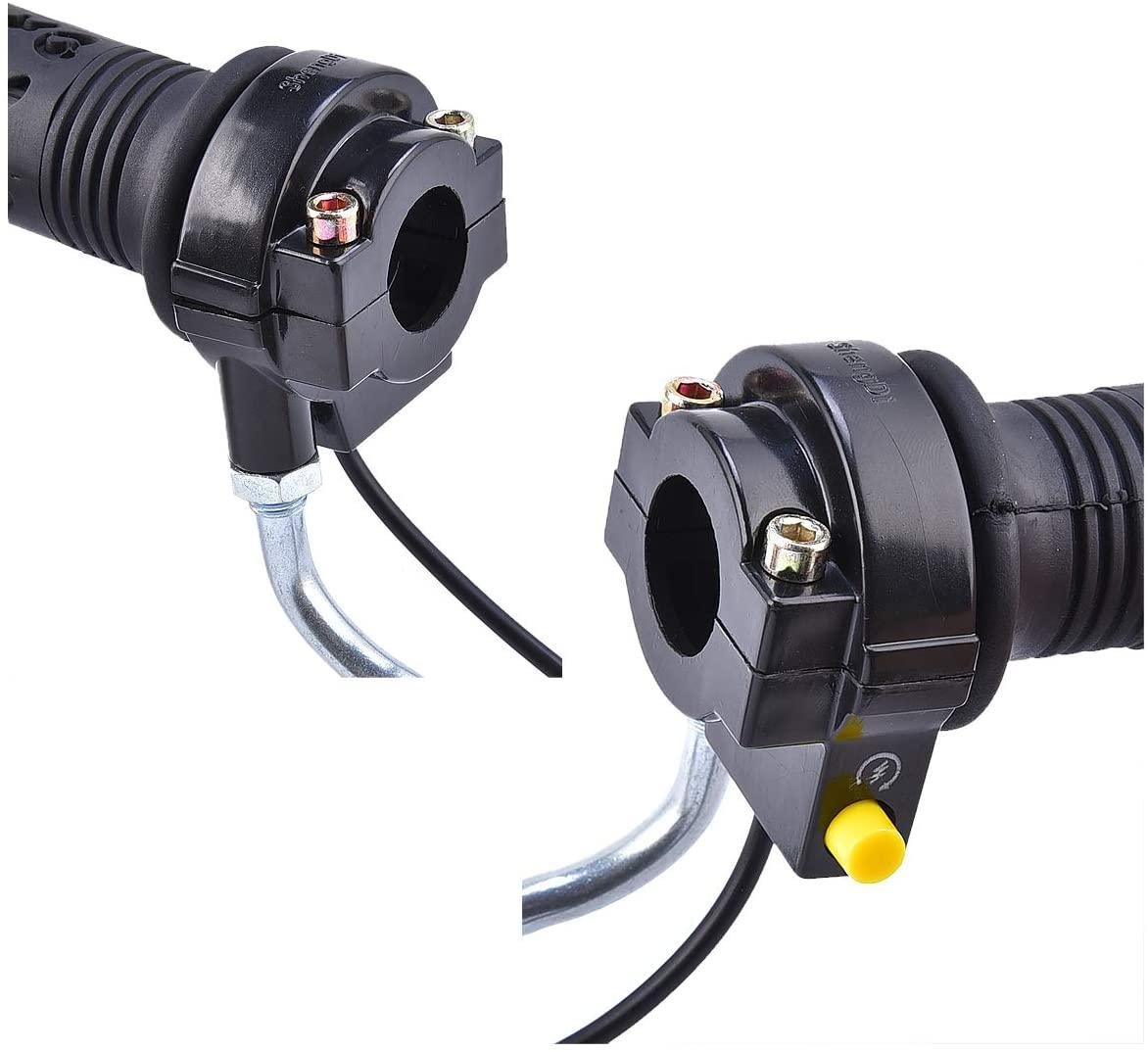 THROTTLE TWISTGRIP ASSY GRIPS + CABLE.