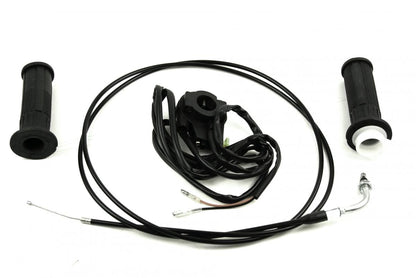 THROTTLE TWISTGRIP ASSY GRIPS + CABLE.