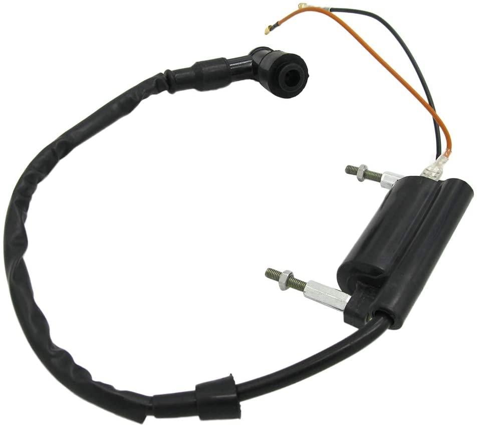 COIL IGNITION & PLUG CAP KAWASAKI, 86-04 KLF300 Bayou 21121-1264 21160-1089