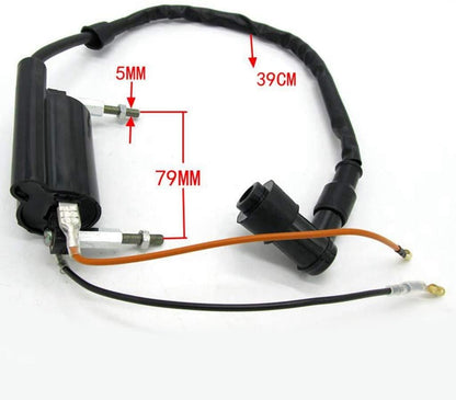 COIL IGNITION & PLUG CAP KAWASAKI, 86-04 KLF300 Bayou 21121-1264 21160-1089