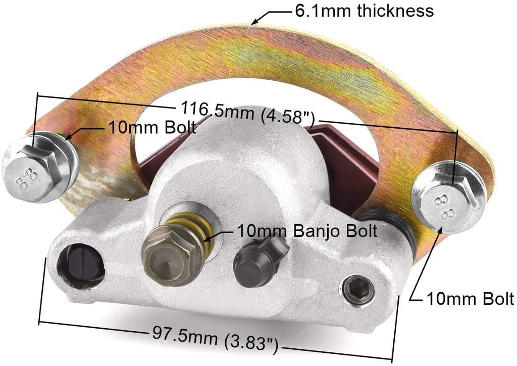 BRAKE CALIPER RH FRONT, 1911151, 1911302 POLARIS